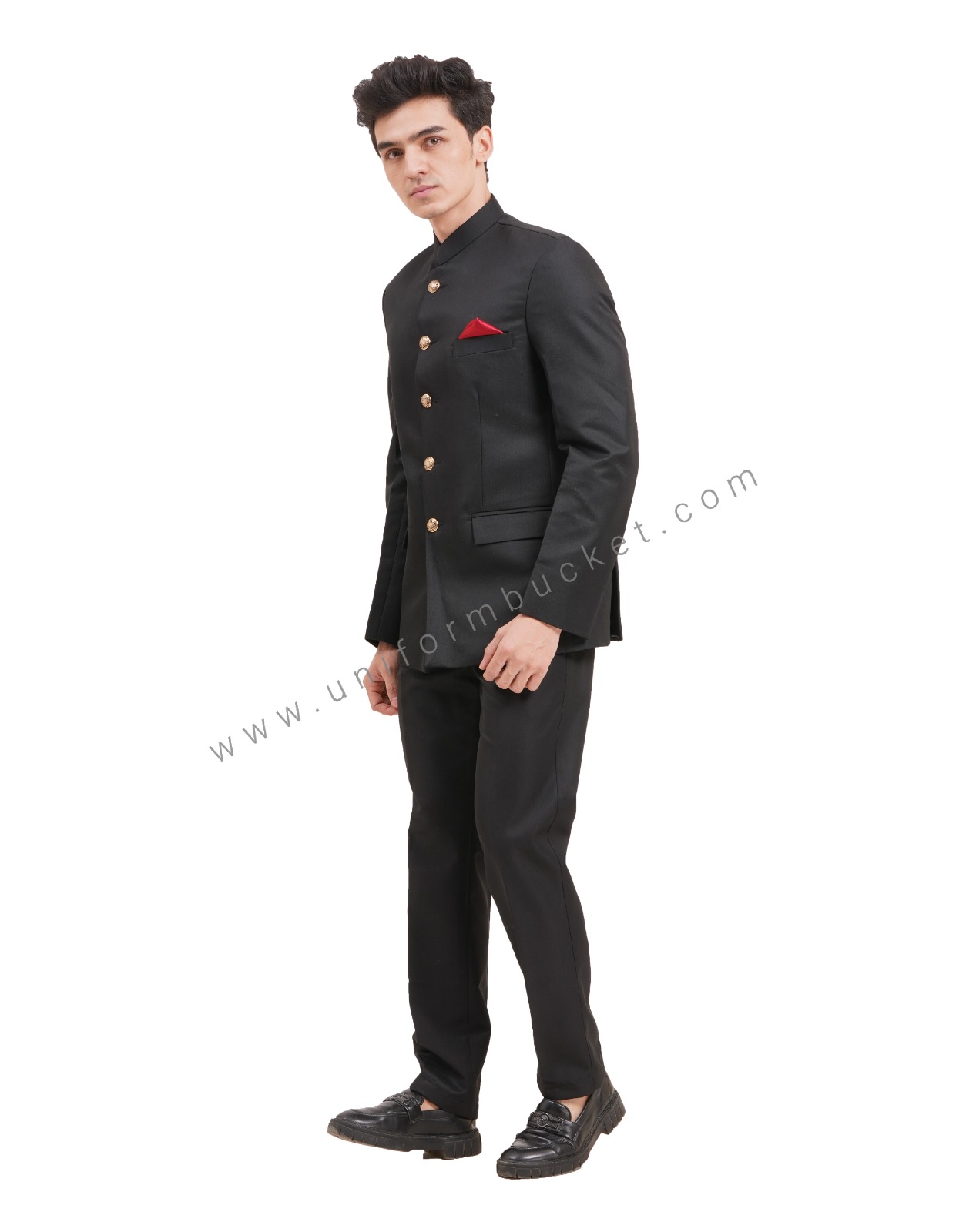 MEN'S BLACK JODHPURI DESIGNER SUIT thumbnail 3